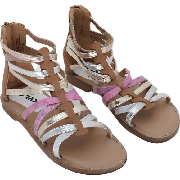 Girls Tucker & Tate Marissa Brown Gladiator Sandals Size 2 M Big Kid - Picture 4 of 6